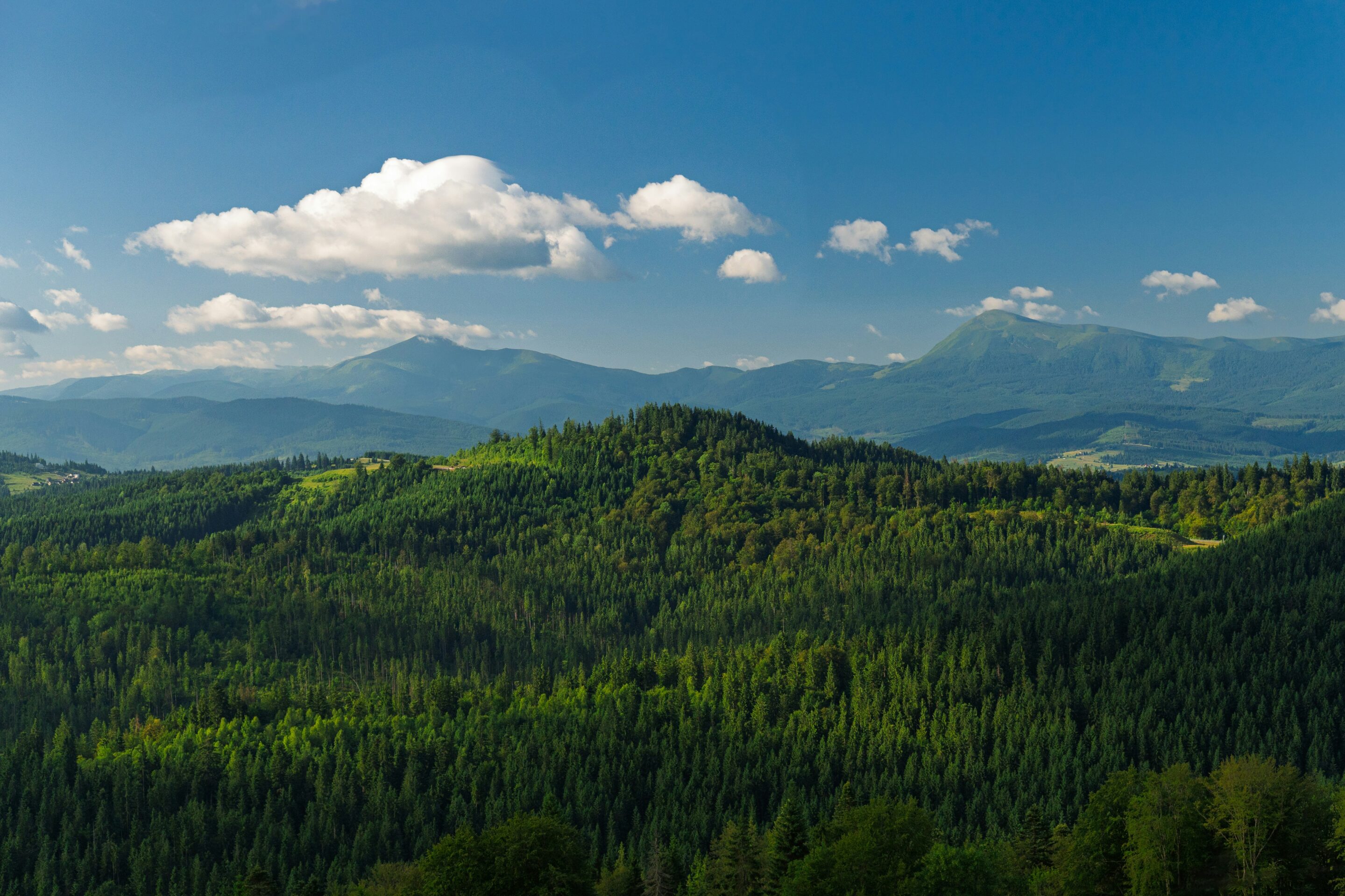 Natur vy över Europa